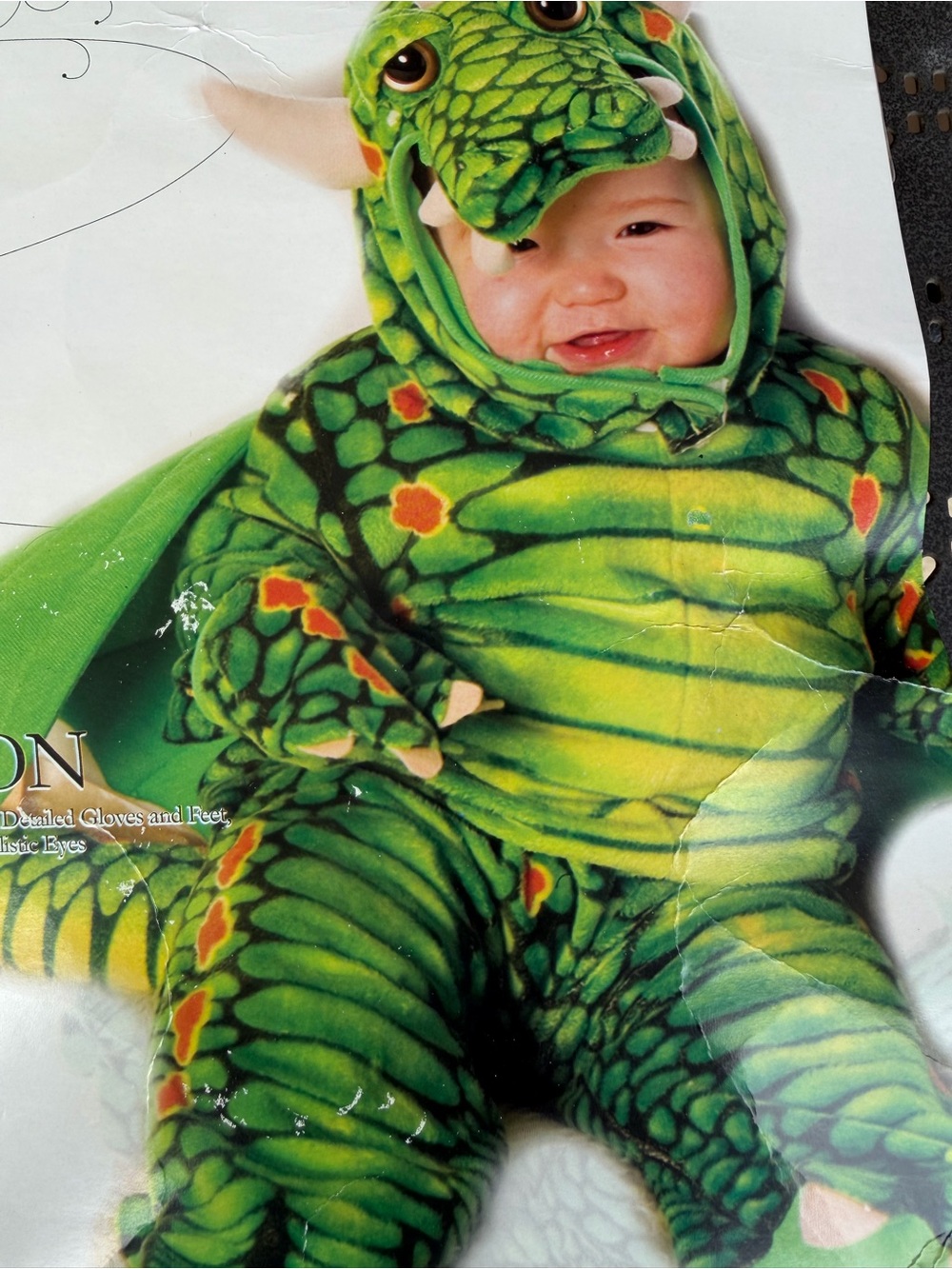 Under wraps Green Dragon One-Piece Costume infant 6-12 months